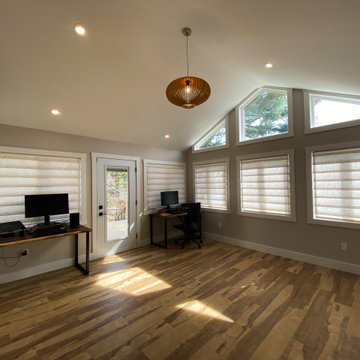 Sunroom Addition + Home Office + Workspace + Deck | Fall River, Nova Scotia