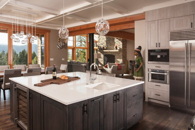 Inspiration for a contemporary kitchen remodel in Seattle