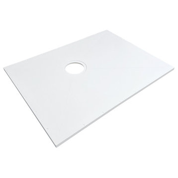 Transolid 45.3" x 30.3" Rear Center Drain Ready to Tile Wet Floor Shower Base