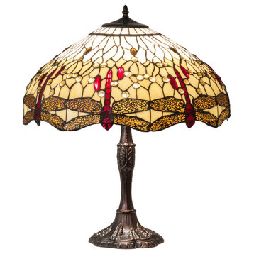 26 High Tiffany Hanginghead Dragonfly Table Lamp