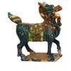 Chinese Handmade Colorful Ceramic Kirin Statue