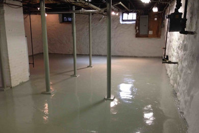 Inspiration for a basement remodel in Boston