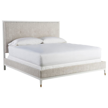 Miranda Kerr by Universal Furniture Theodora Fabric Bed King, White