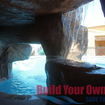 Arizona Swimming Pool and Grotto Designed by Build Your Own Pool