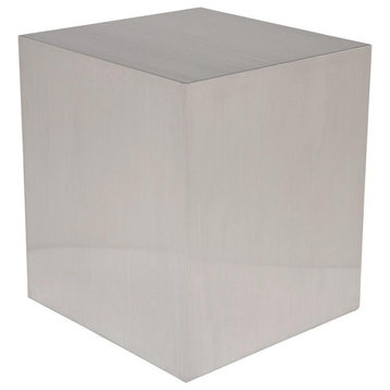 Caldo Side Table Brushed Stainless Steel