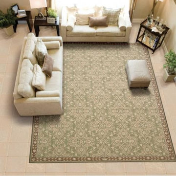 Riviera Green Wool Rug