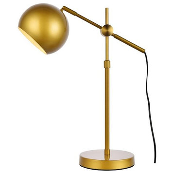 Living District Forrester 1 Light Table Lamp, Brass - LD2363BR