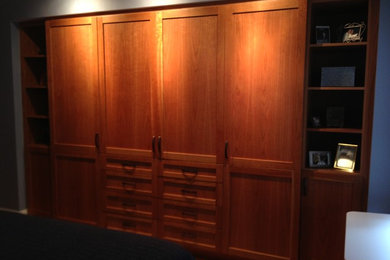 Cherry Wood Custom Built in Cabinetry