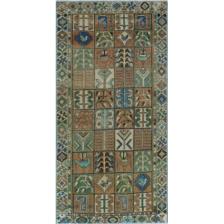 Vintage Sherazi Daleyza Peach Rug 4'11"x9'9"