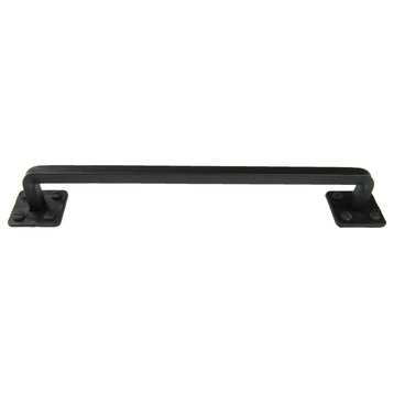 Farmhouse Wrought Iron Cabinet Pull 10 inch HPE10, Black