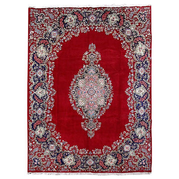 Consigned, Persian Rug, 10'x13', Handmade Wool Kerman