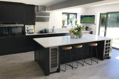 Contemporary kitchen in Hertfordshire.