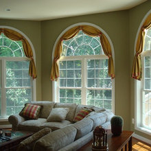 Dining Room Arch Window Treatment