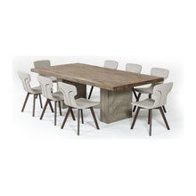Modern Contemporary Concrete Wood Dining Collection