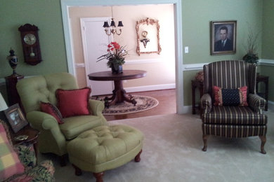 Elegant living room photo in Other