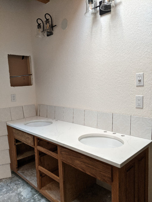 Bathroom vanity backsplash and sidesplash?