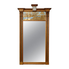 50 Most Por Trumeau Mirror For 2018 Houzz Consigned Regency Trumeau Mirror Wall Mirrors