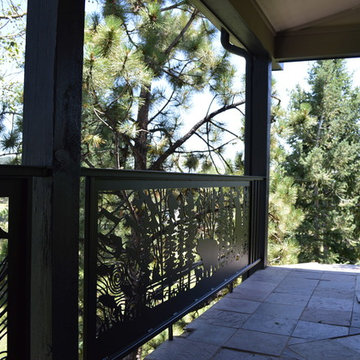 Evergreen CO Home Deck remodeling product w/Artistic Railing by NatureRails