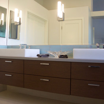 Floating Vanity Uplifts Morning Moods