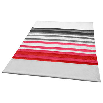 Stripes - Fantastic DreamsSoft Coral Fleece Patchwork Throw Blanket 59"-78.7"