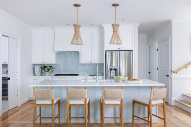 Beach style kitchen photo in Other