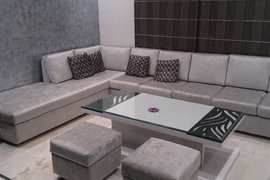 Inspiration for a zen living room remodel in Other