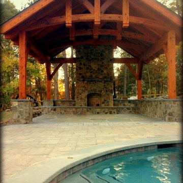 Chantilly - Boulders In Pool, Waterfalls, Pavilion, & Fireplace