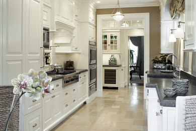 Elegant kitchen photo in Boston