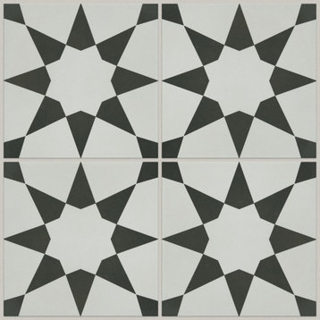 Shaw CS56Z Revival Josefina - 8" Square Floor and Wall Tile - - Onyx