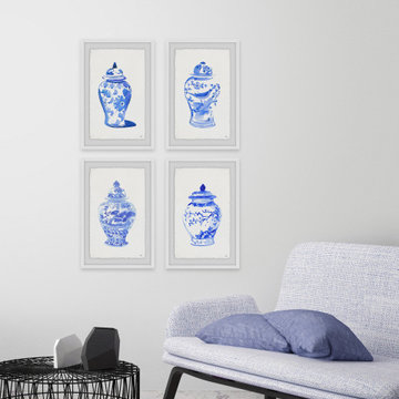 Chinese Vases IV Quadriptych