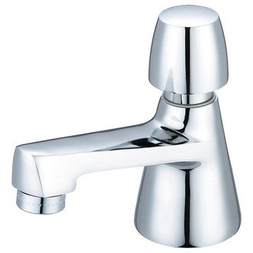 Central Brass Slow-Close Single Handle Basin Faucet