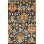 KAS - KAS Syriana 6020 Navy Tapestry Area Rug, 5'x8' - Unleash the beauty within as you walk through our Syriana Collection. Hand-tufted in India of 100% New Zealand wool, come discover these exquisitely designed and ultra-soft traditional rugs. These pieces combine old-world elegance with trend-setting colors to deliver tapestries for your floors.