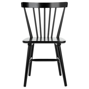 Horace Spindle Back Dining Chair, Set of 2, Black