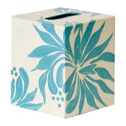 Worlds Away - Worlds Away Dahlia Kleenex Box - Bathroom Accessories