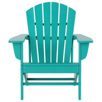 WestinTrends Outdoor Patio Adirondack Chair, Fire Pit Chairs, Turquoise
