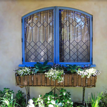 Antique stained glass window