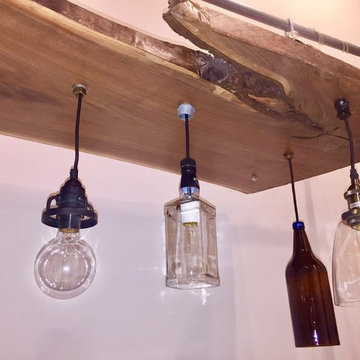 Custom Live Edge Light Fixture 6.4ft