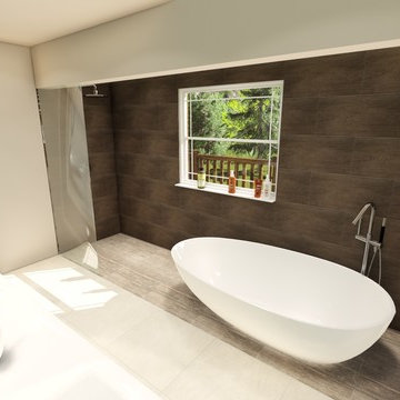 Big Bear House | Modern Rustic Cabin | Bathroom Design
