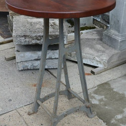 Machine Base Cafe Table - Table Tops And Bases