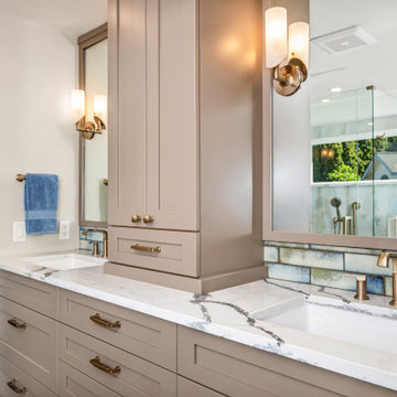 Serenity in Stone: A luxe Bathroom Transformation