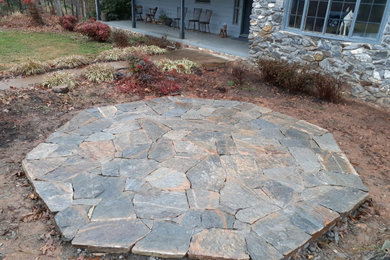 Stone hexagon for a gas grill