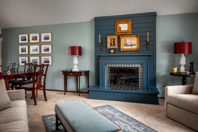 Inspiration for a timeless living room remodel in Portland