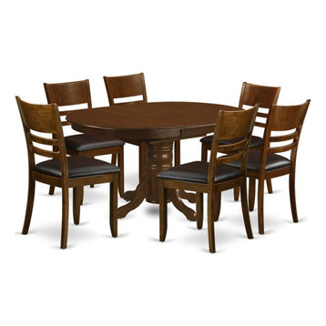 espresso dining table set for 4