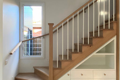 Photo of a midcentury staircase in Melbourne.