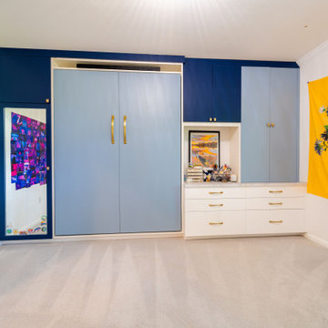 Murphy Bed & Built Ins Add Creative Update to Reston Home Bedroom