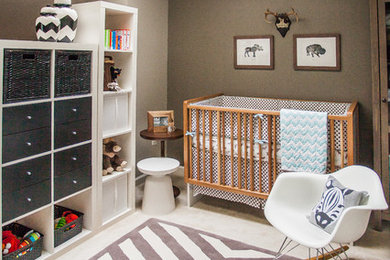 Example of a trendy nursery design in DC Metro