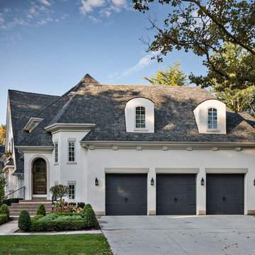 English Countryside Manor Right Side Elevation