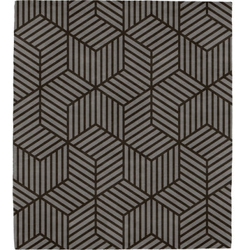 Chevron A Wool Hand Tufted Rug, 12' Square