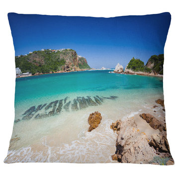Beautiful Knysna Beach South Africa Seashore Throw Pillow, 16"x16"