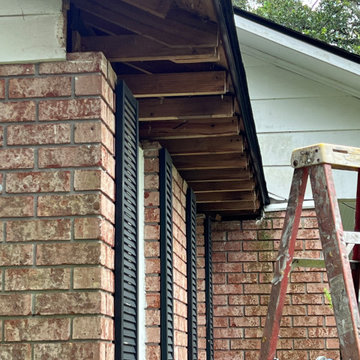 The Facia and Soffits were in bad shape when we started